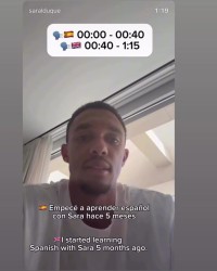 华体会-老师好！西语老师晒阿诺德用西语介绍自己，她还是小蜘蛛英语老师